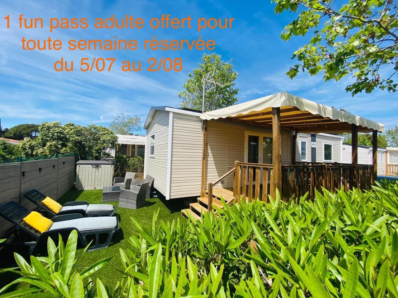 Mobil Home Familial Neuf De 2024 Pour 8 Personnes فالراس بلاج المظهر الخارجي الصورة